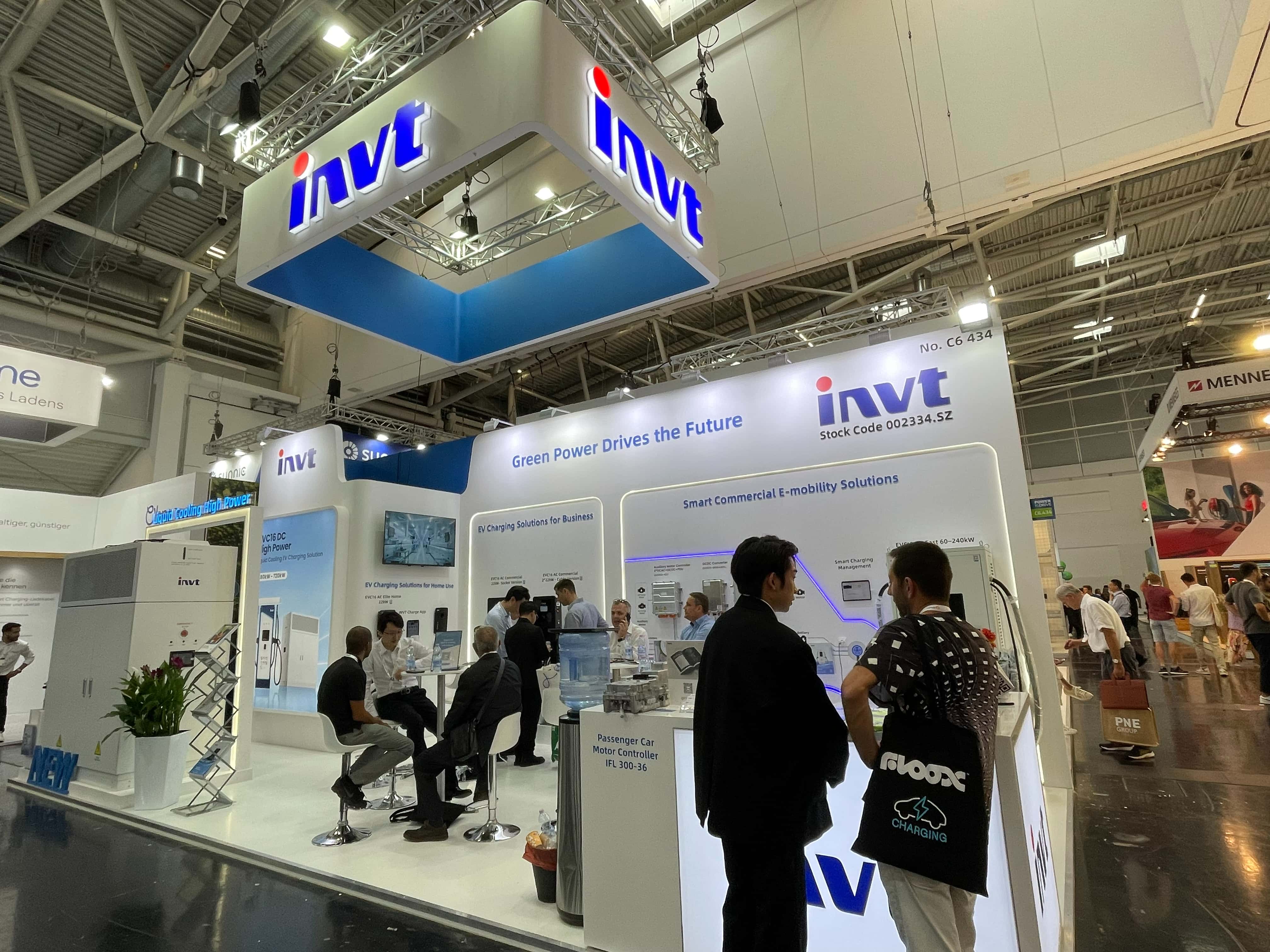 INVT E-mobility Showcases Latest Innovations on EV Charging & Powertrain Solutions at Power2Drive 2024